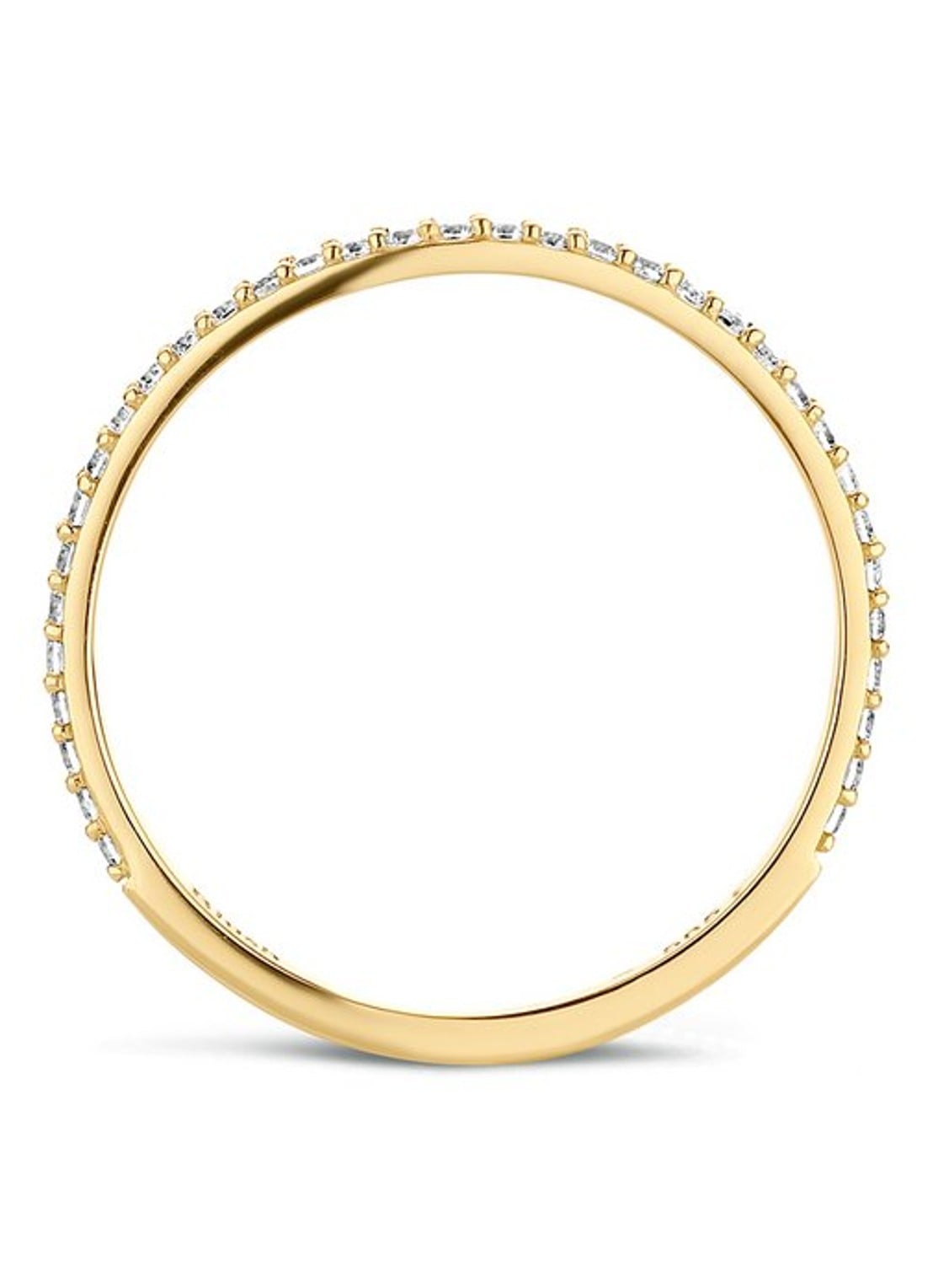 Blush Ring van 14 karaat geelgoud met zirkonia 1201YZI - detail 2 geelgoud