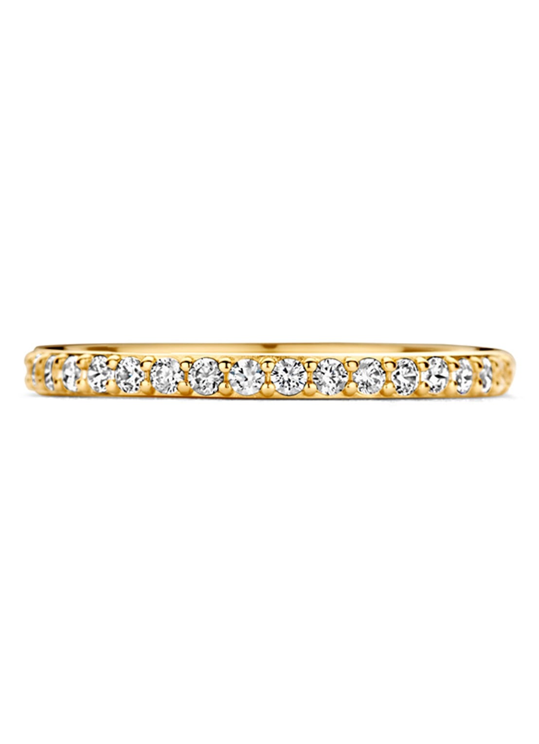 Blush Ring van 14 karaat geelgoud met zirkonia 1244YZI  - detail geelgoud