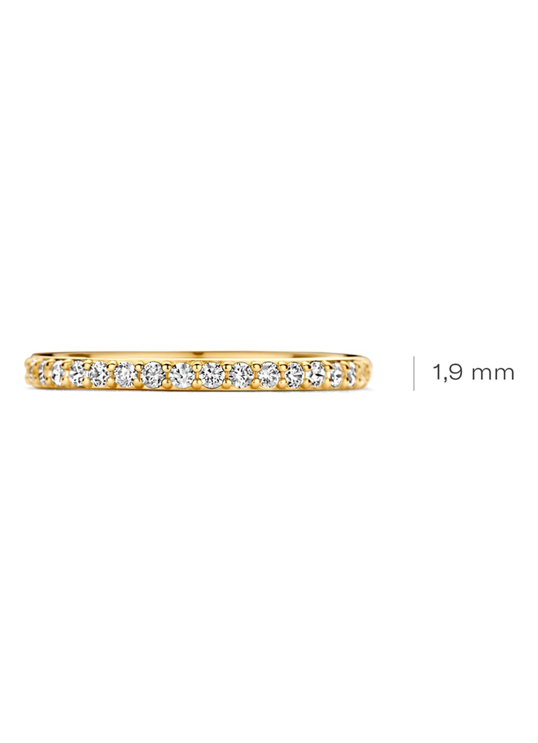Blush Ring van 14 karaat geelgoud met zirkonia 1244YZI  - detail 2 geelgoud
