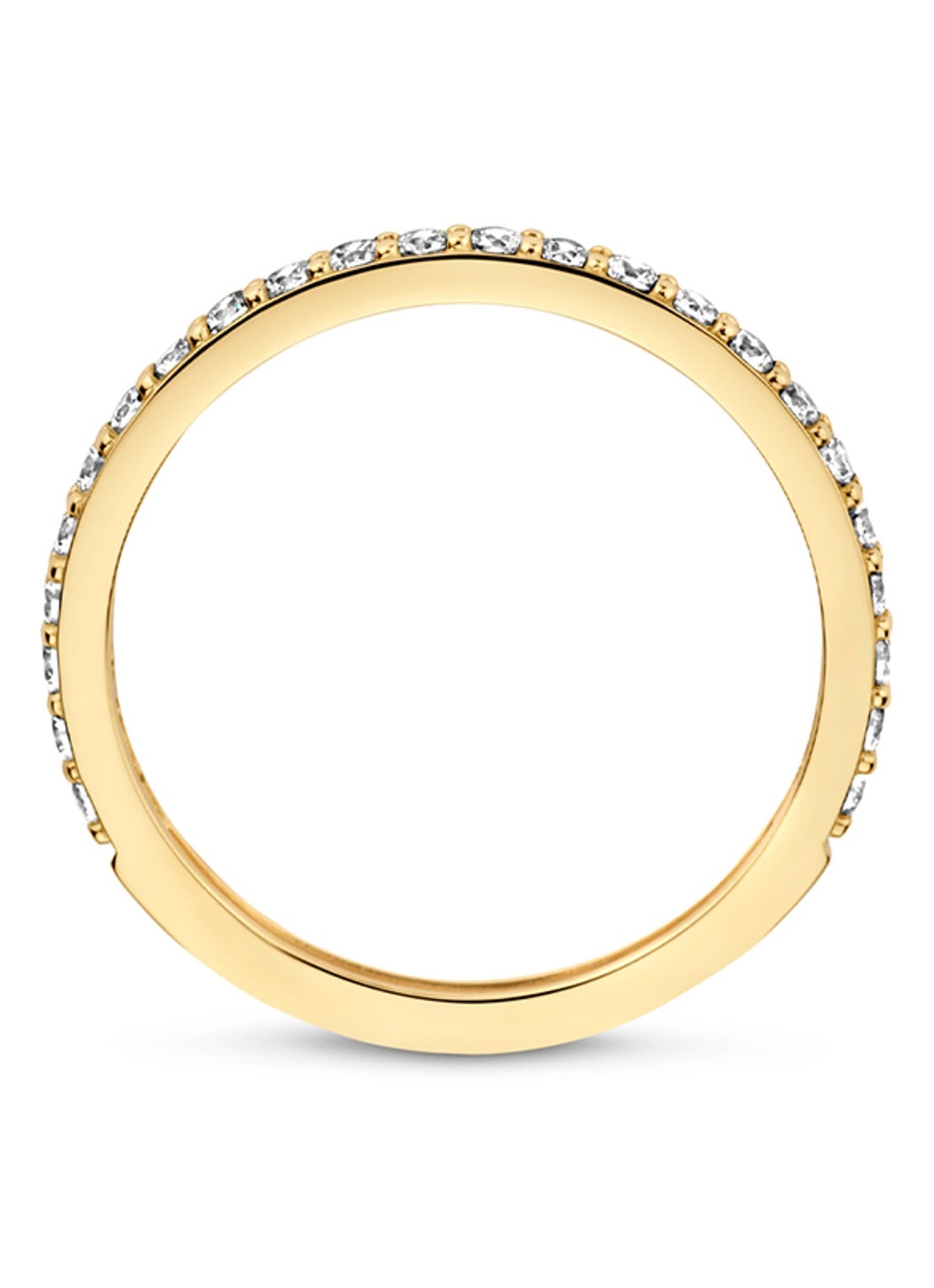 Blush Ring van 14 karaat geelgoud met zirkonia 1244YZI  - voorkant 4 geelgoud
