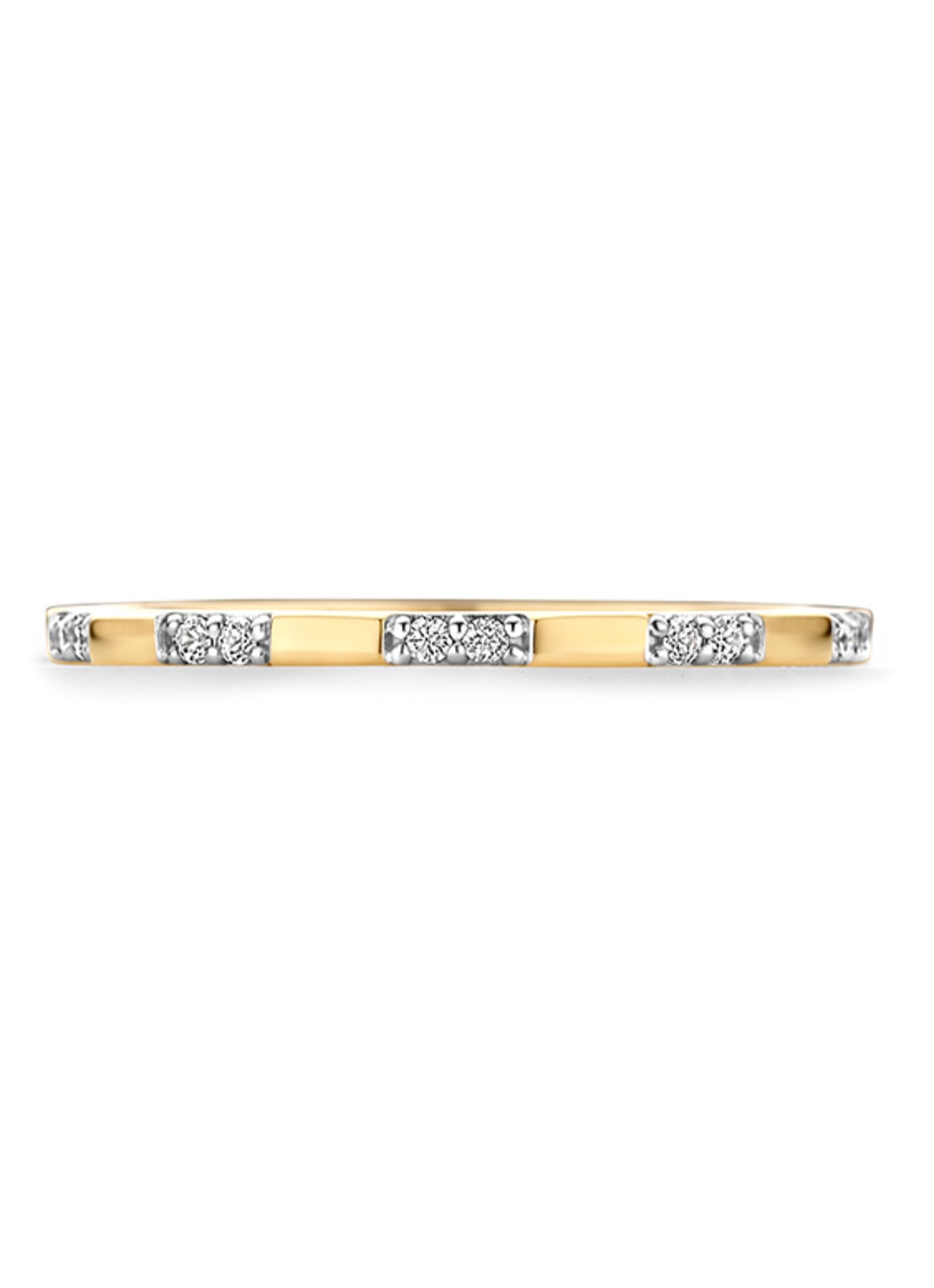 Blush Ring van 14 karaat geelgoud met zirkonia 1260YZI  - detail 8 geelgoud