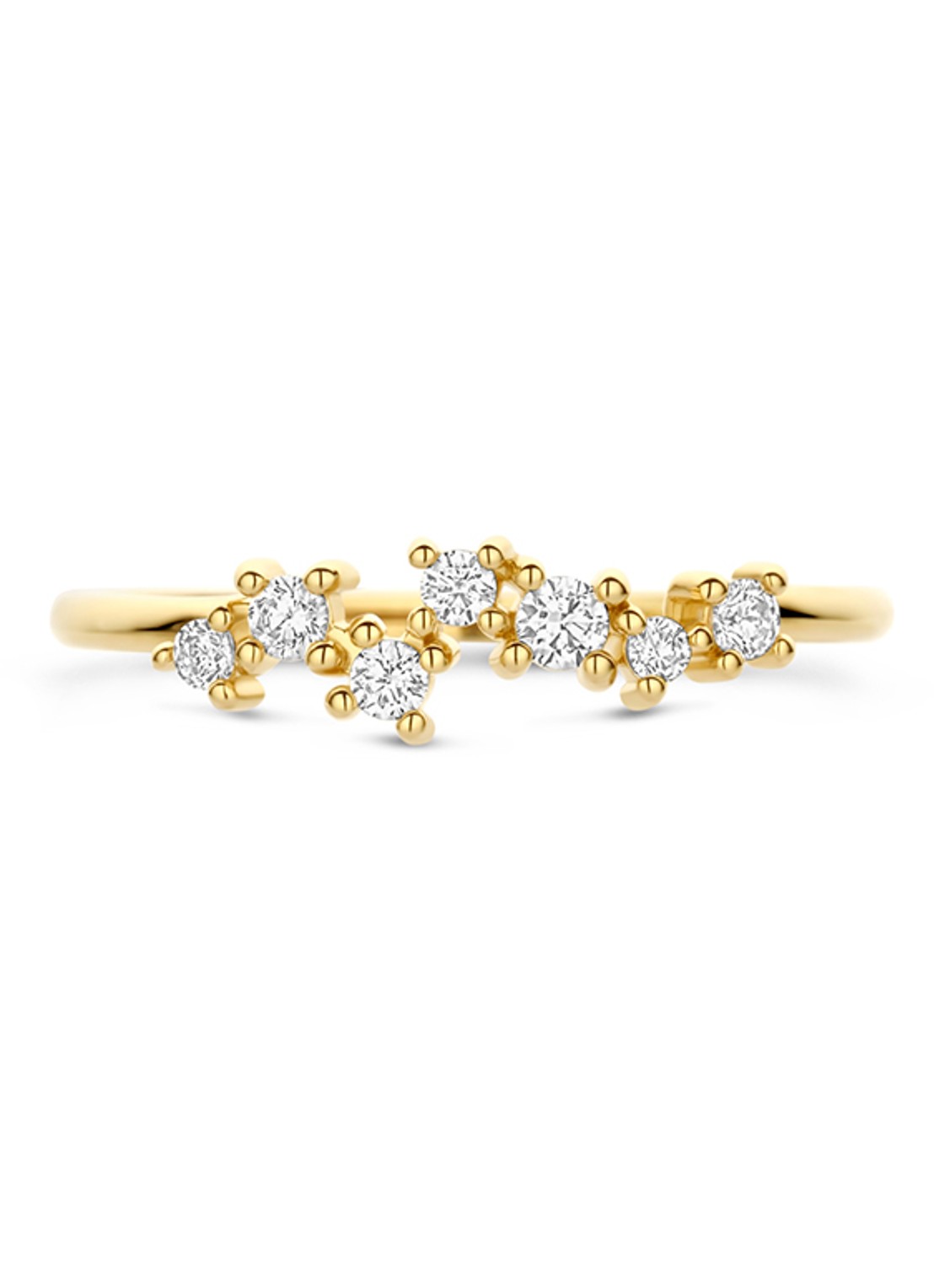 Blush Ring van 14 karaat geelgoud met zirkonia 1267YZI - detail 6 goud