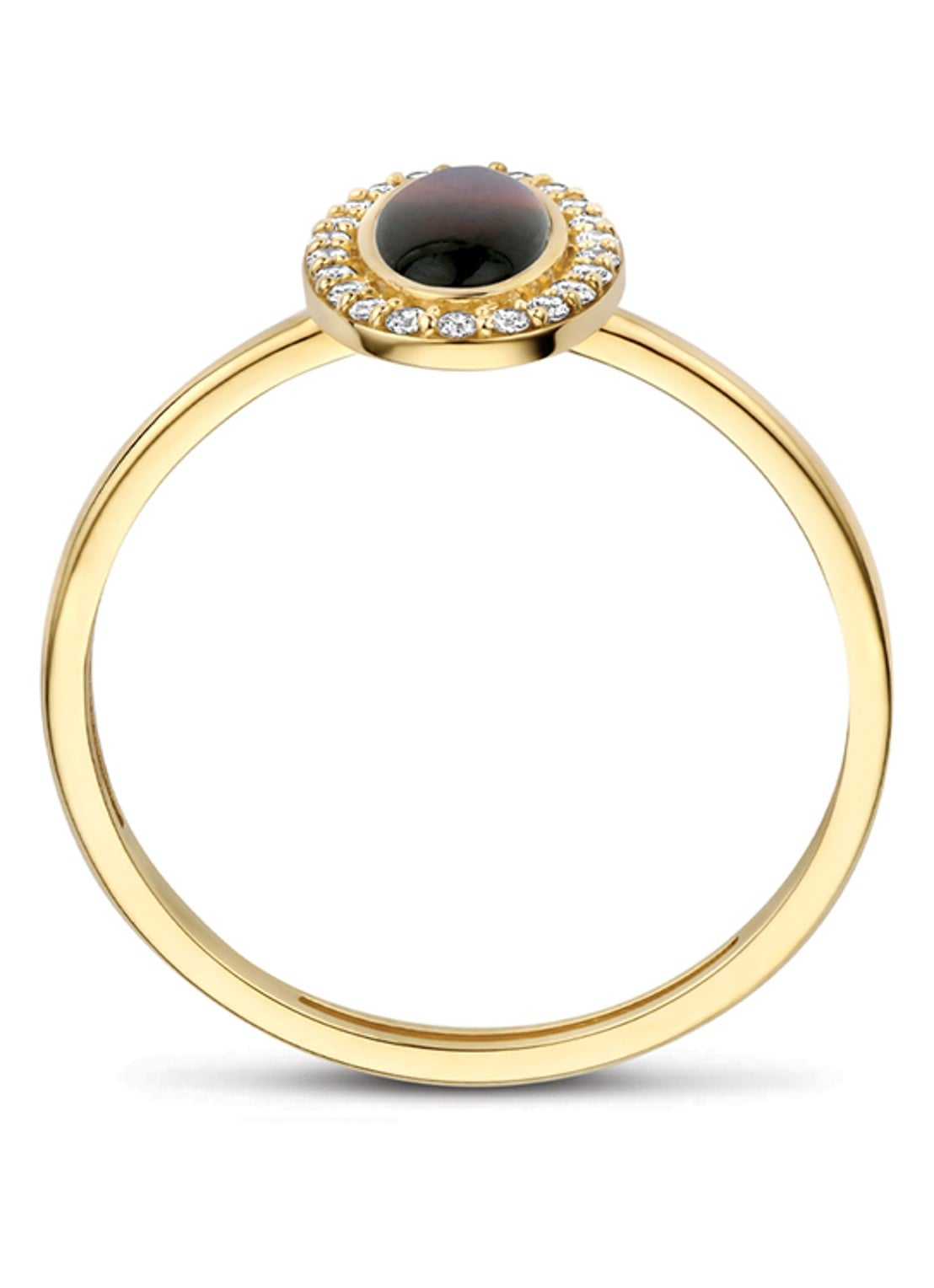 Blush Ring van 14 karaat geelgoud met zirkonia 1279YBQ  - detail 3 geelgoud