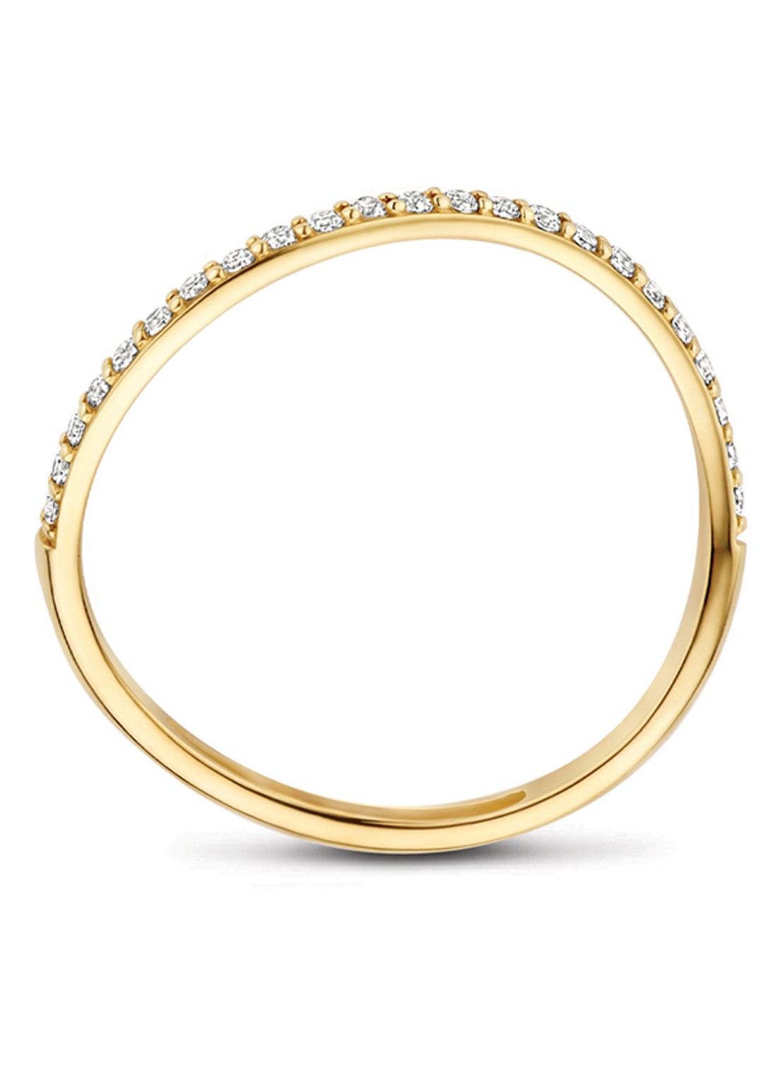 Blush Ring van 14 karaat geelgoud met zirkonia 1286YZI  - detail 3 undefined