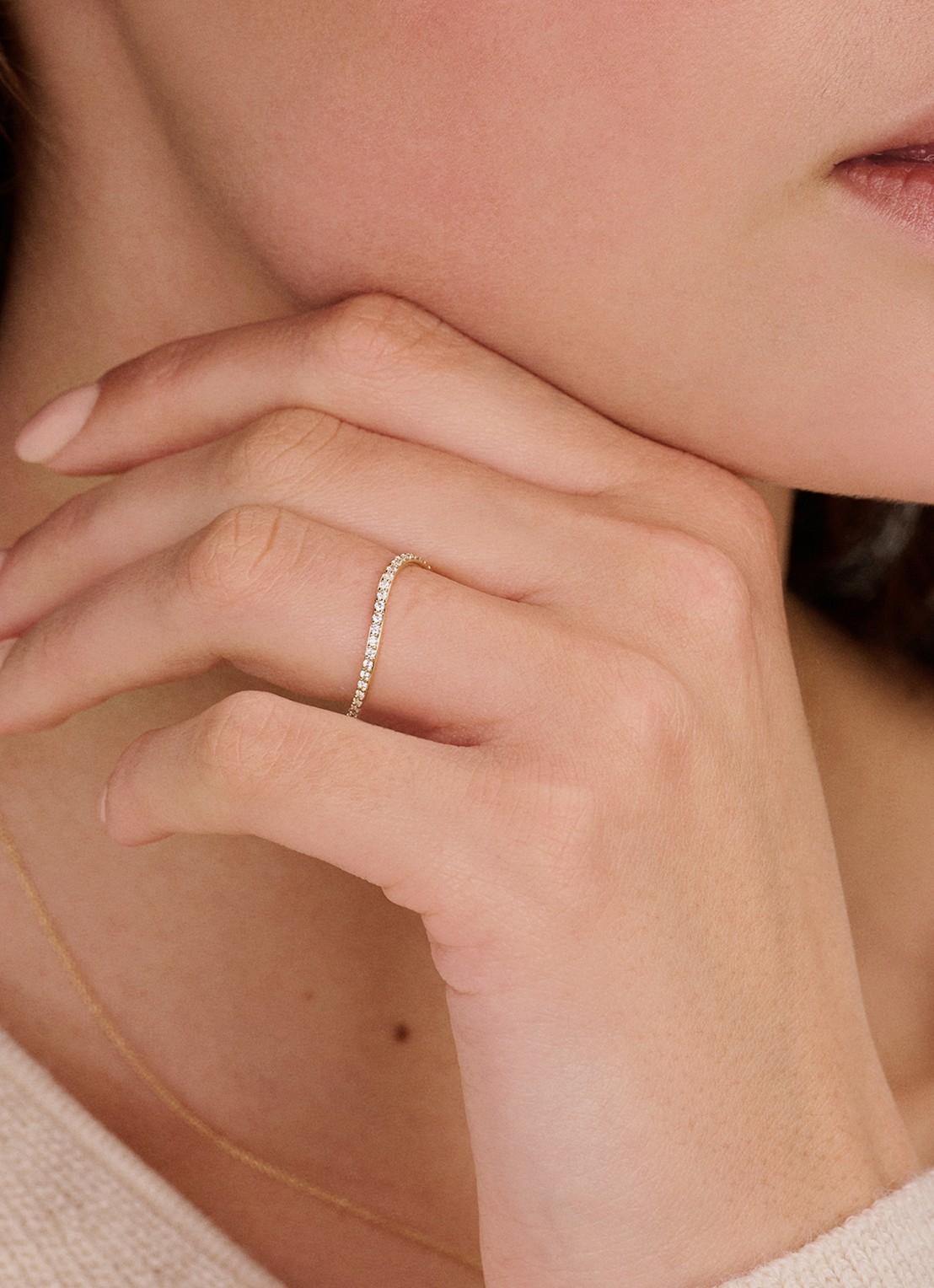 Blush Ring van 14 karaat geelgoud met zirkonia 1286YZI  - voorkant 2 undefined