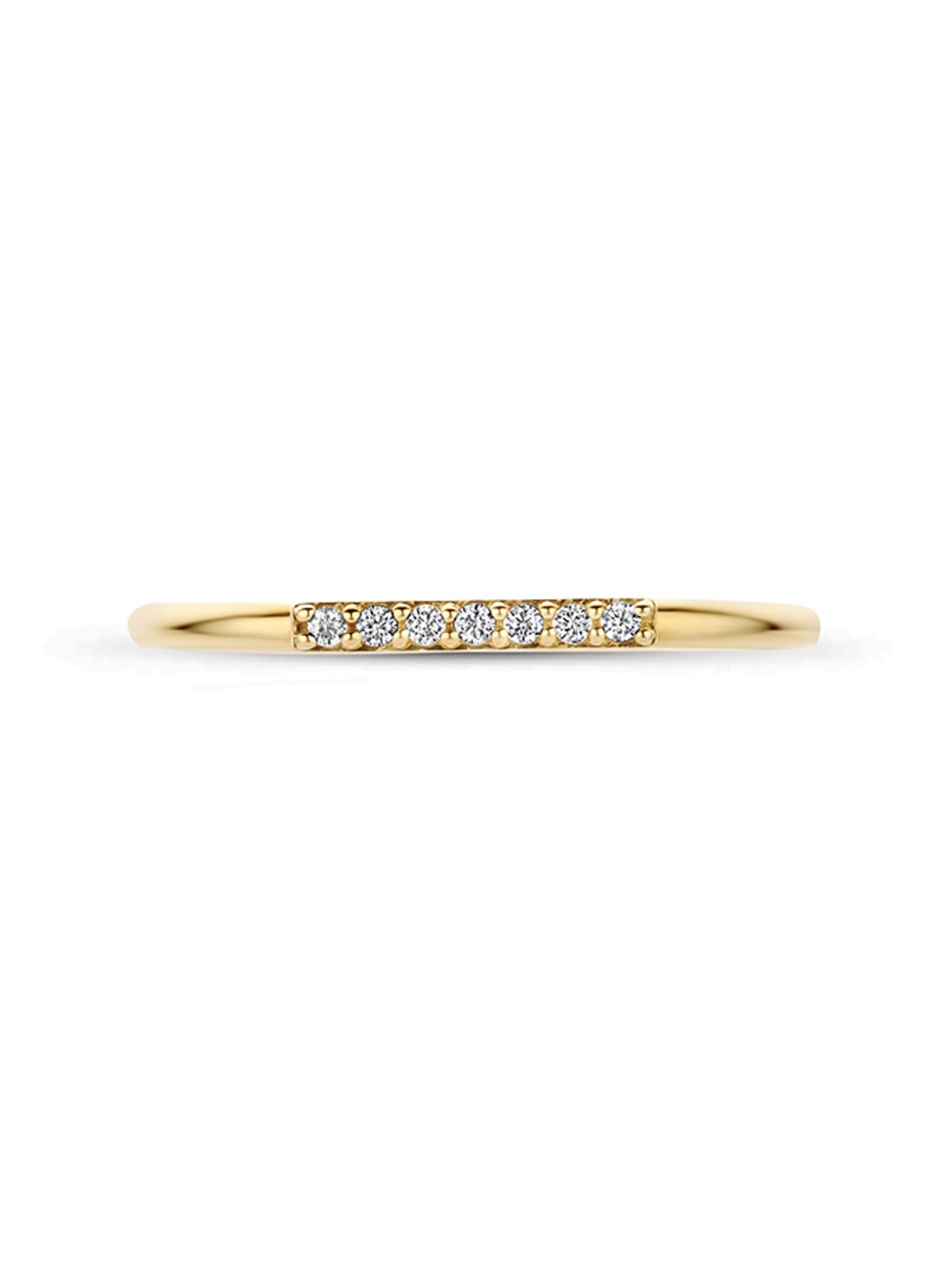 Blush Ring van 14 karaat geelgoud met zirkonia 1290YZI  - detail 3 geelgoud