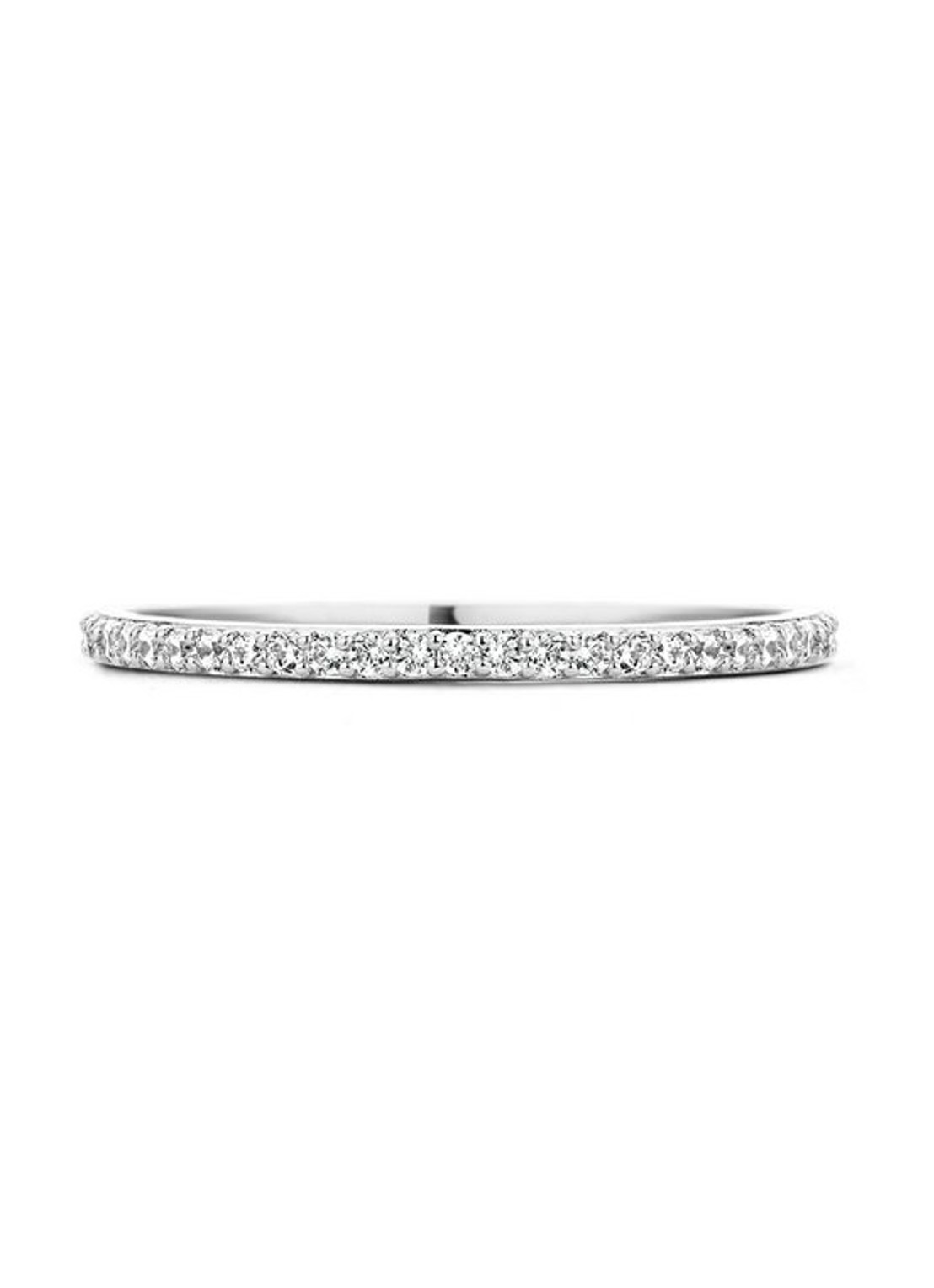 Blush Ring van 14 karaat witgoud met zirkonia 1201WZI - detail 3 zilver