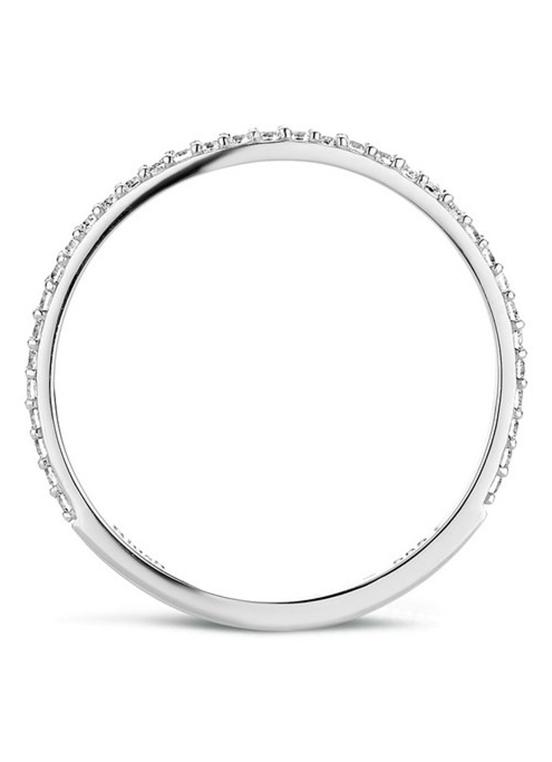 Blush Ring van 14 karaat witgoud met zirkonia 1201WZI - detail 5 zilver