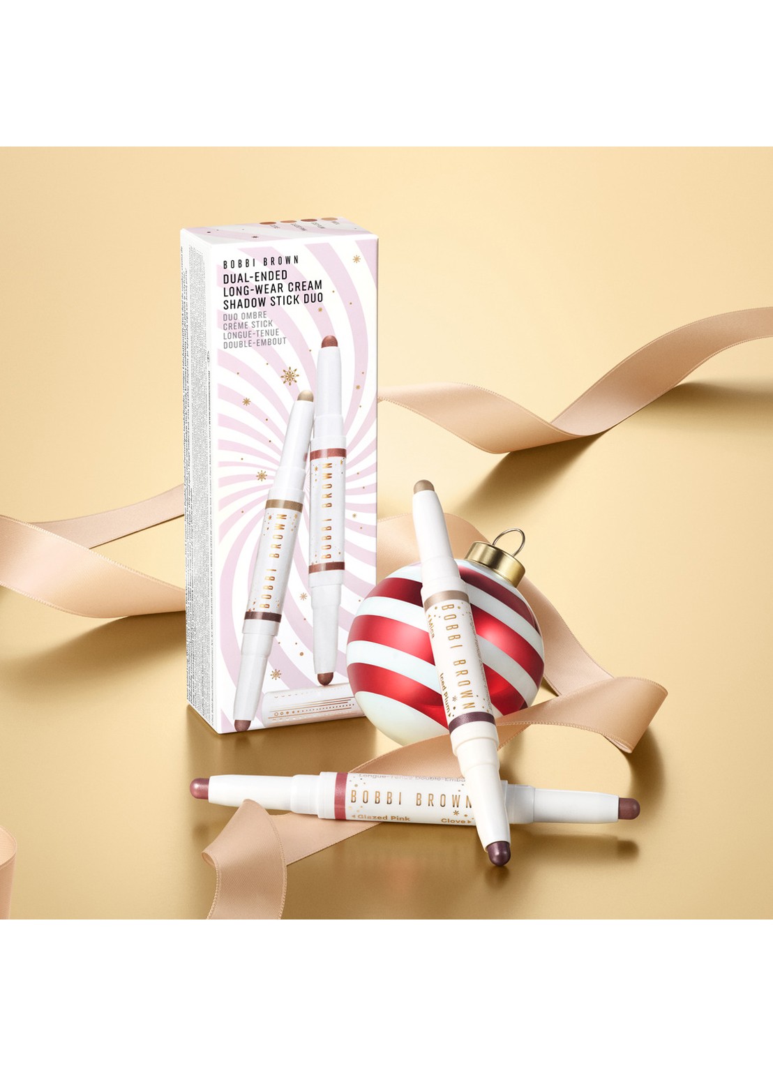 Bobbi Brown Dual-Ended Long-Wear Cream Shadow Stick Duo - oogschaduwstick set - detail 6 mica / iced plum / glazed pink / clove