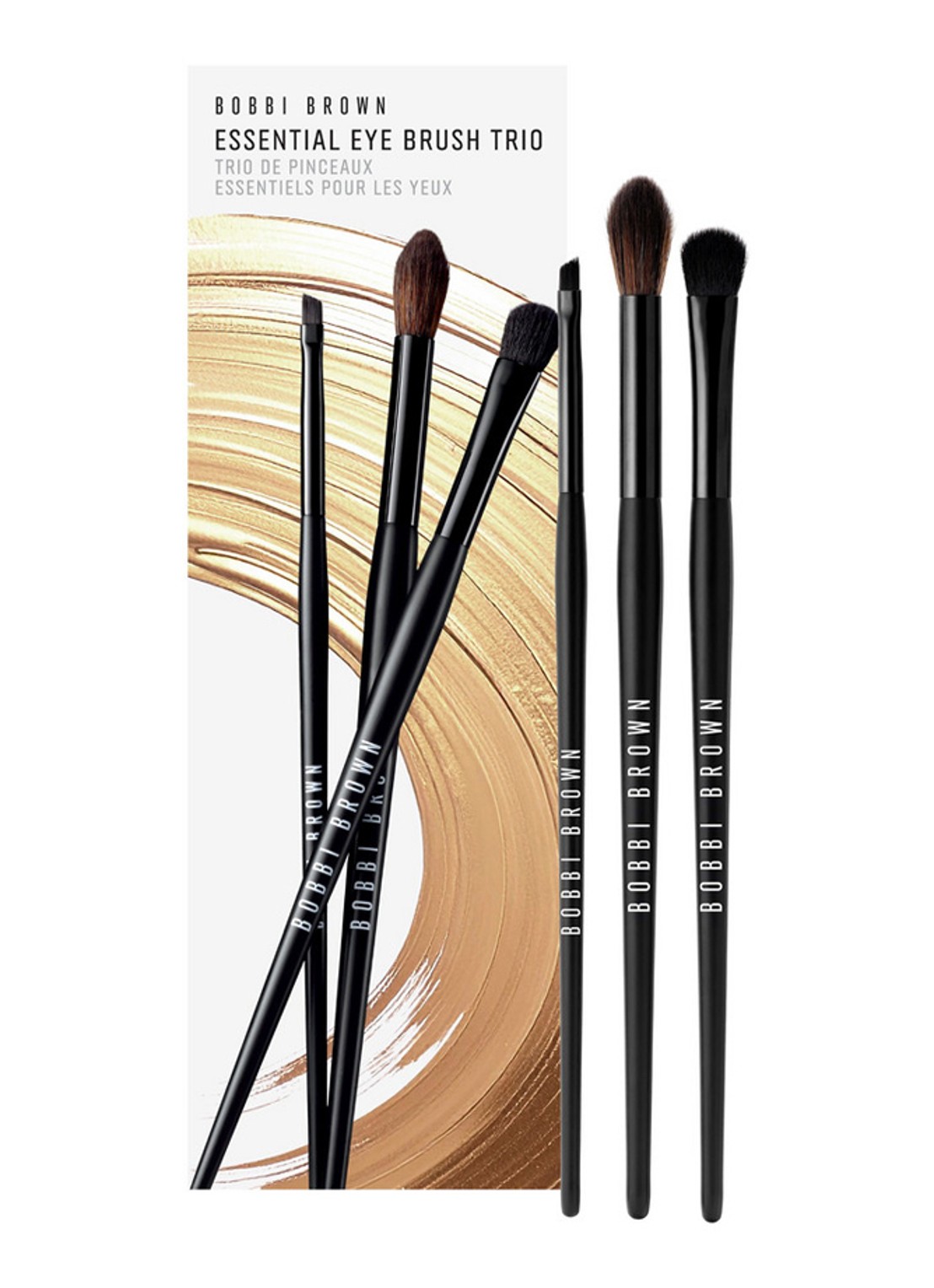 Bobbi Brown Essential Eye Brush Trio Essentiële set van 3 oogkwasten - make-up set - voorkant 4 undefined