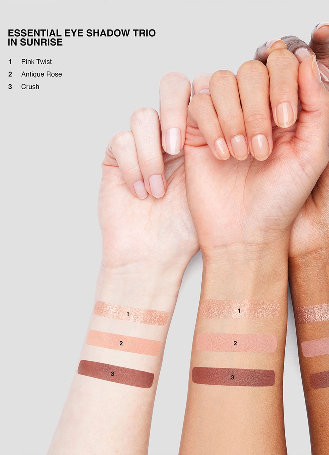 Bobbi Brown Eyeshadow Trio Sunrise - oogschaduw palette - detail 3 sunrise
