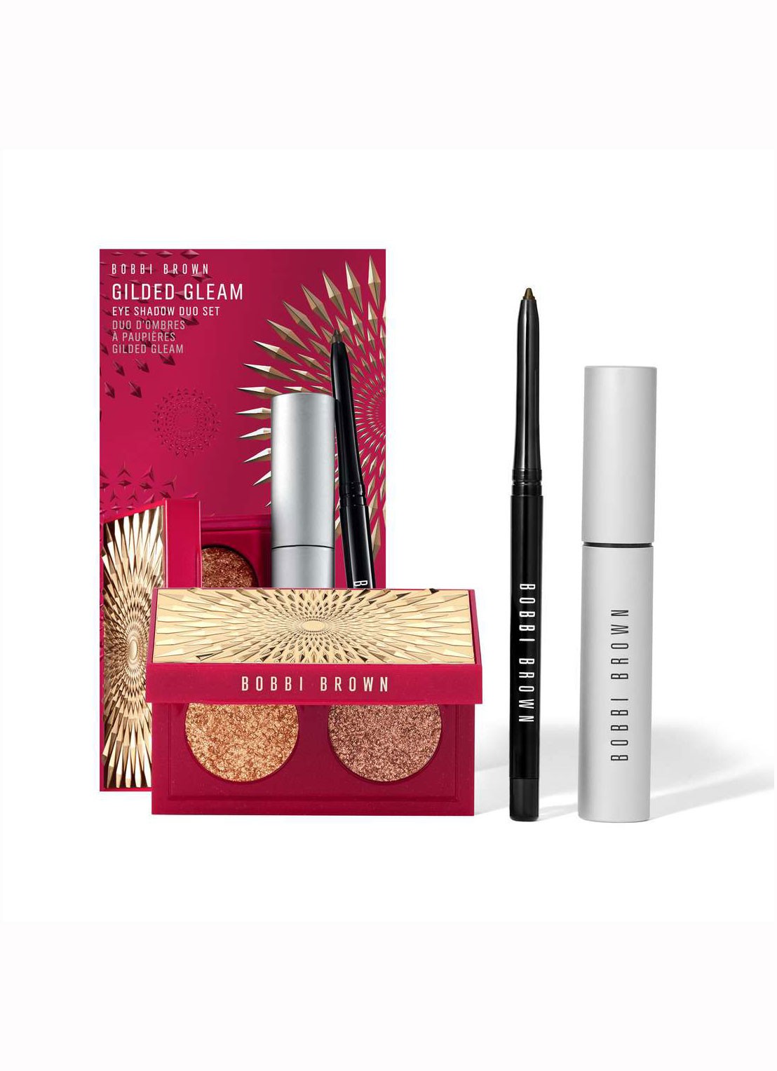 Bobbi Brown Gilded Gleam Eye Shadow Duo Set - Limited Edition make- up set - voorkant 6 undefined
