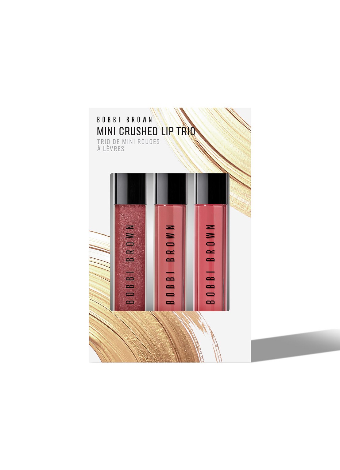 Bobbi Brown Mini Crushed Lip Trio Lippenset - make-up set - voorkant new romantic | love letter | kir sugar