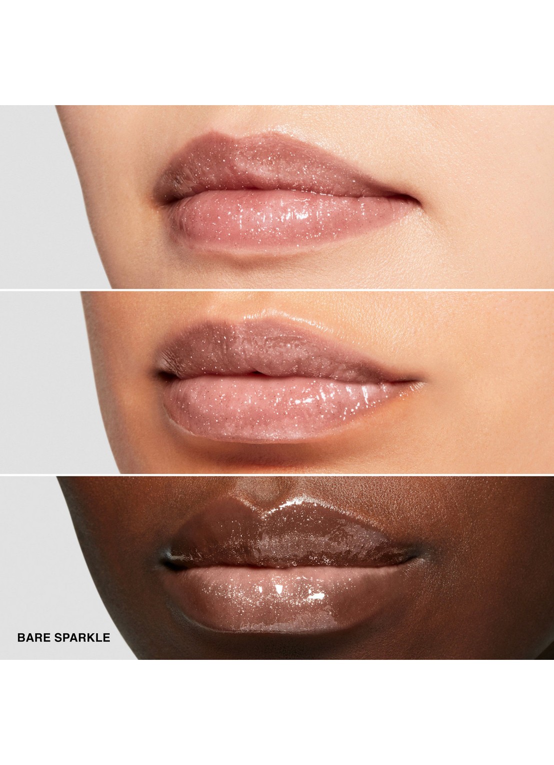 Bobbi Brown Mini Crushed Lip Trio Lippenset - make-up set - detail 3 bare sparkle | force of nature | in the buff
