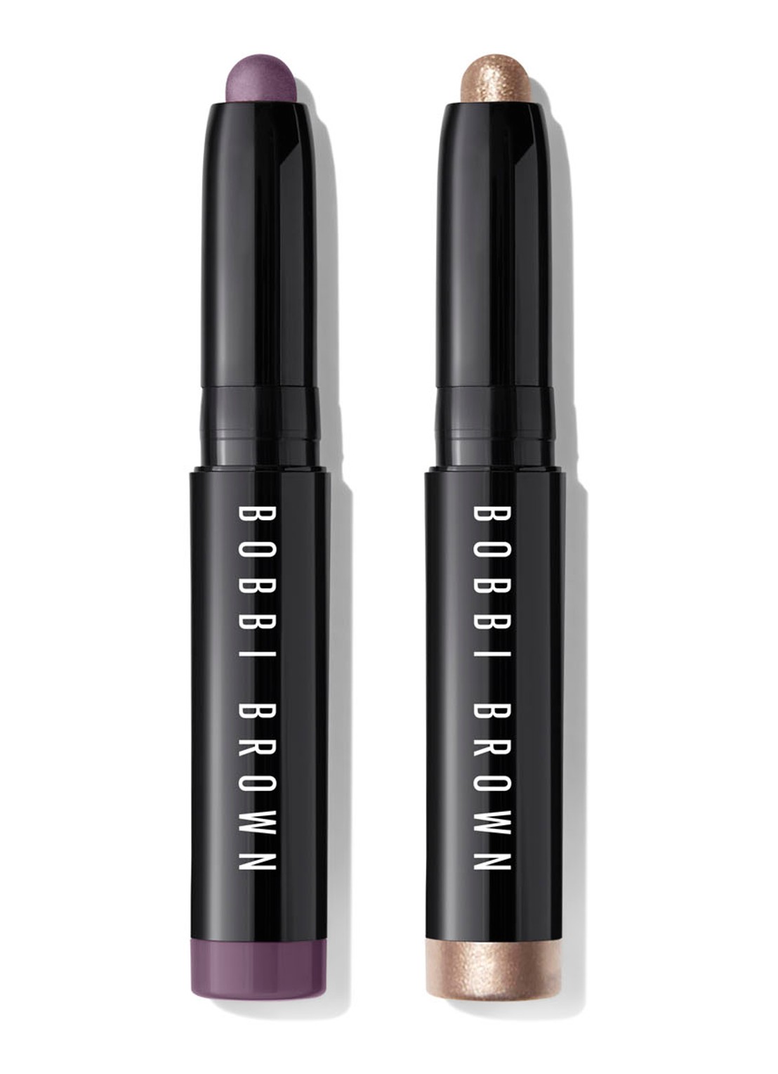Bobbi Brown Mini Shadow Stick Duo - Limited Edition oogschaduwstick set - voorkant dusty mauve / mica