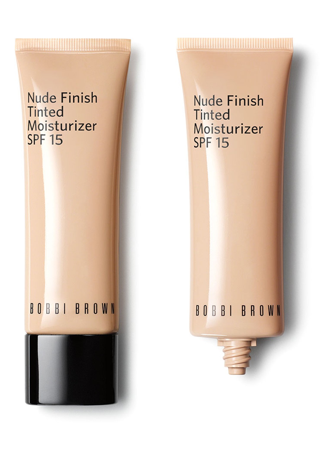 Bobbi Brown Nude Finish Tinted Moisturizer SPF 15 - getinte dagcrème - voorkant 2 extra light tint