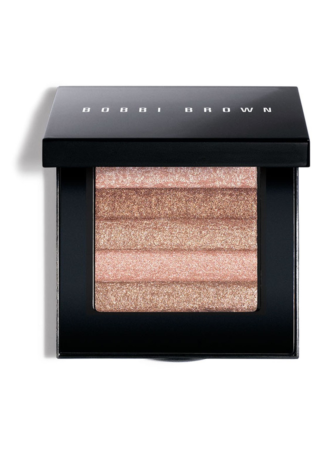 Bobbi Brown Shimmer Brick Compact - highlighter - voorkant pink quartz