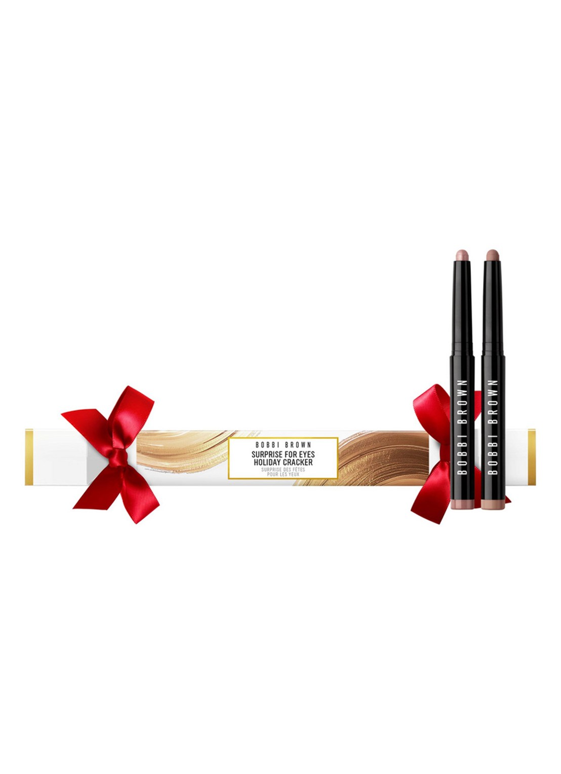 Bobbi Brown Surprise for Eyes Holiday Cracker Duo Set - make-up set - voorkant bellini taupe