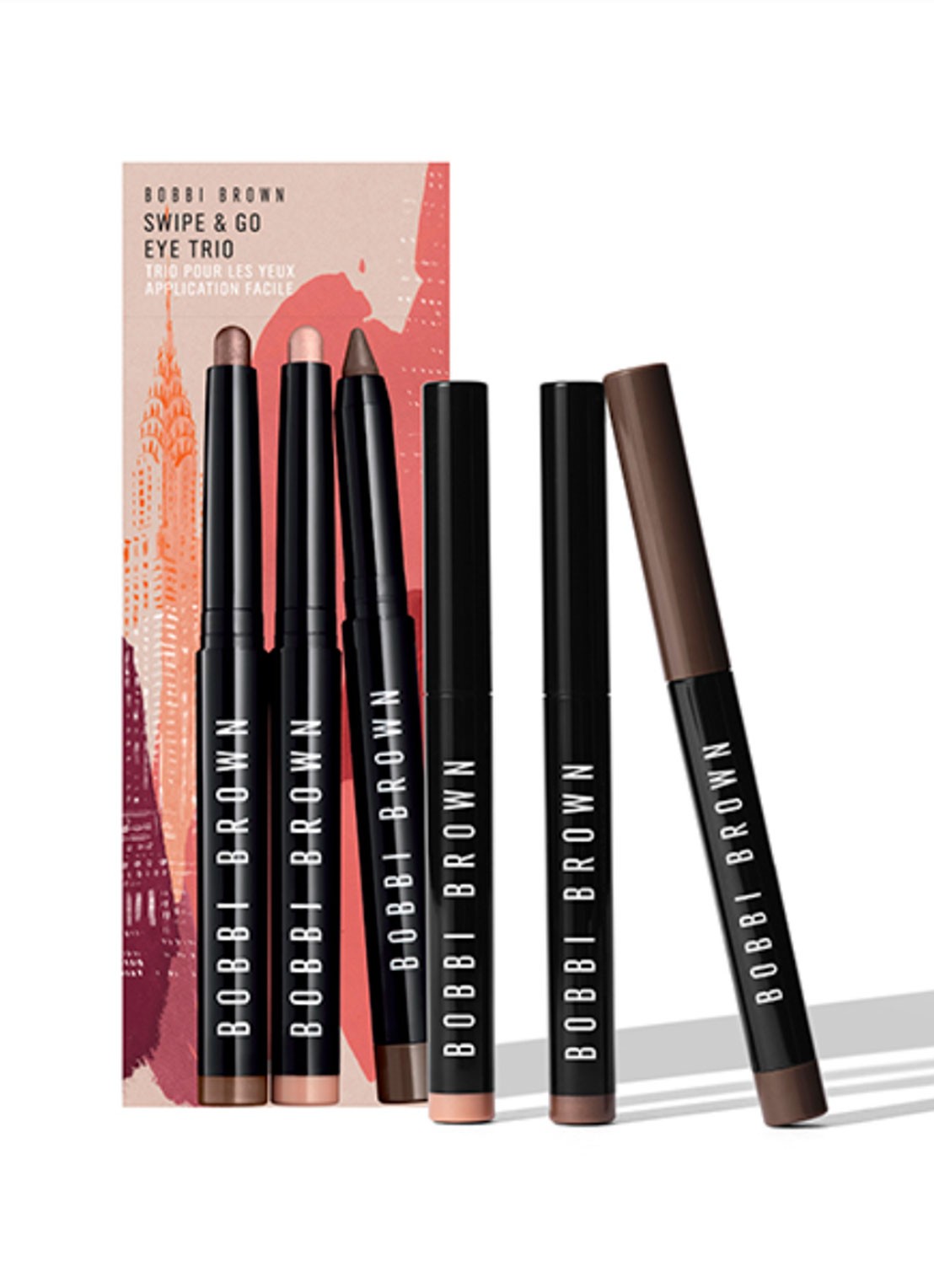 Bobbi Brown Swipe & Go Eye Trio - oogschaduwstick - voorkant undefined