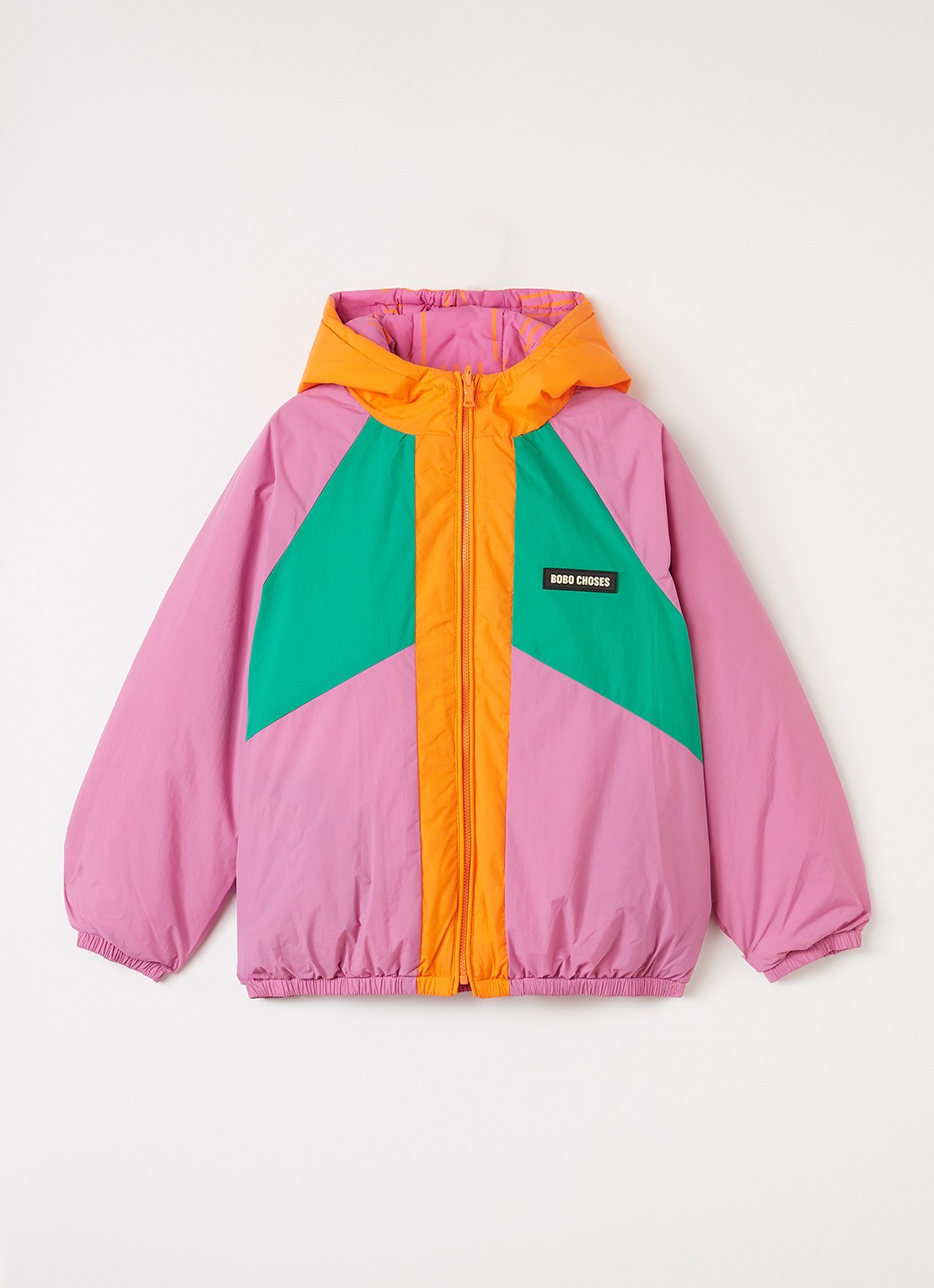 BOBO CHOSES Almost Moire reversible jack - voorkant 2 roze
