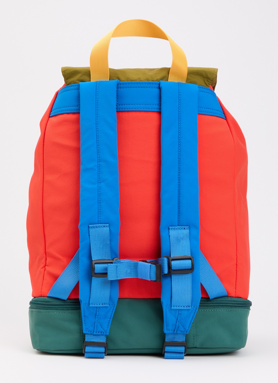 BOBO CHOSES Beast Tag rugzak met colour blocking - achterkant 2 rood