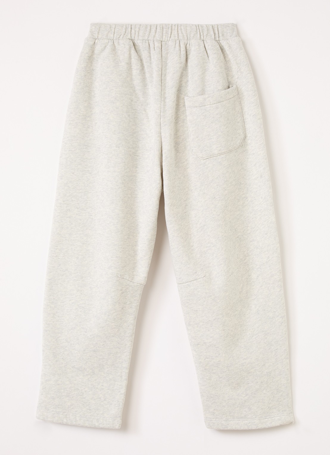 BOBO CHOSES Bolder straight fit joggingbroek met logoprint - voorkant 3 lichtgrijs