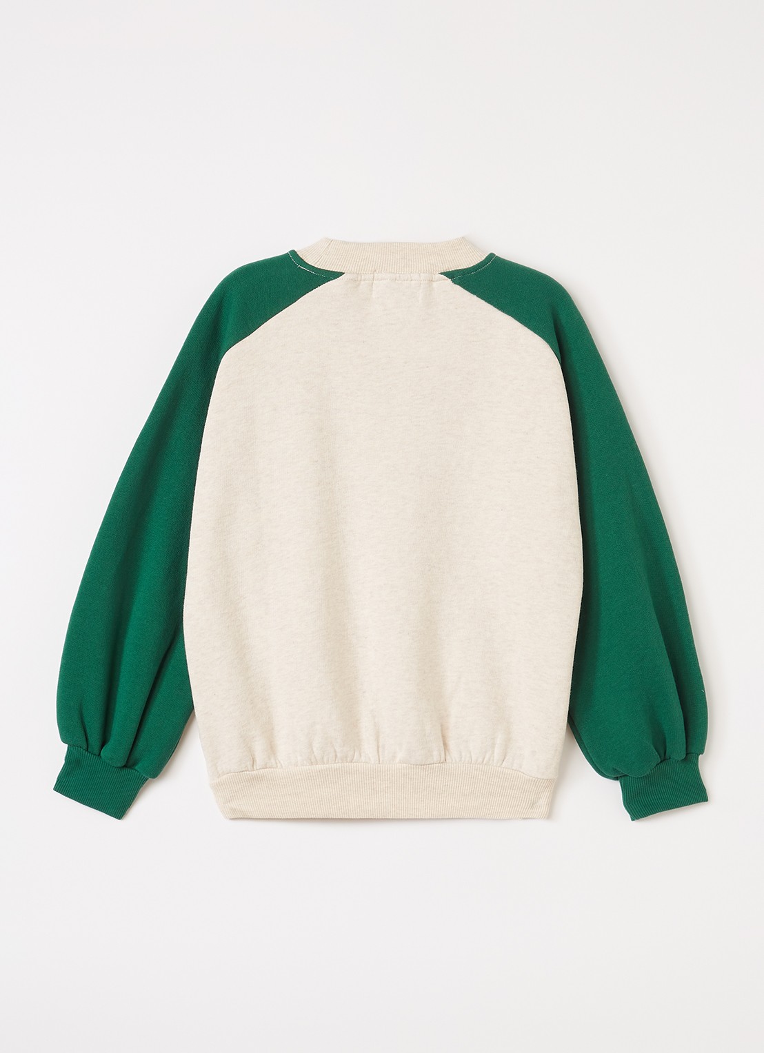 BOBO CHOSES Footish sweater met print - voorkant 2 beige