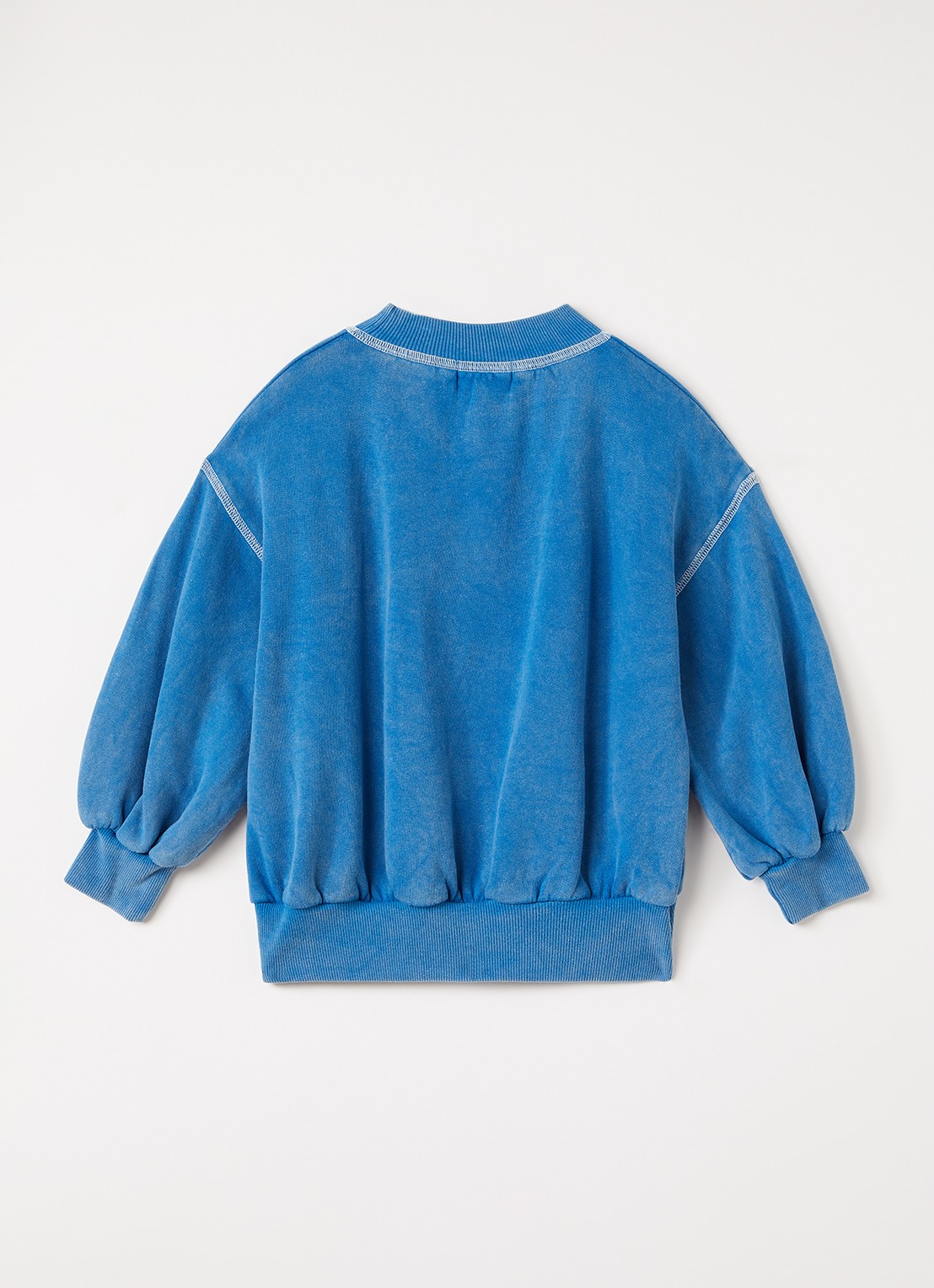 BOBO CHOSES Hidden Monster sweater met print - voorkant 3 blauw