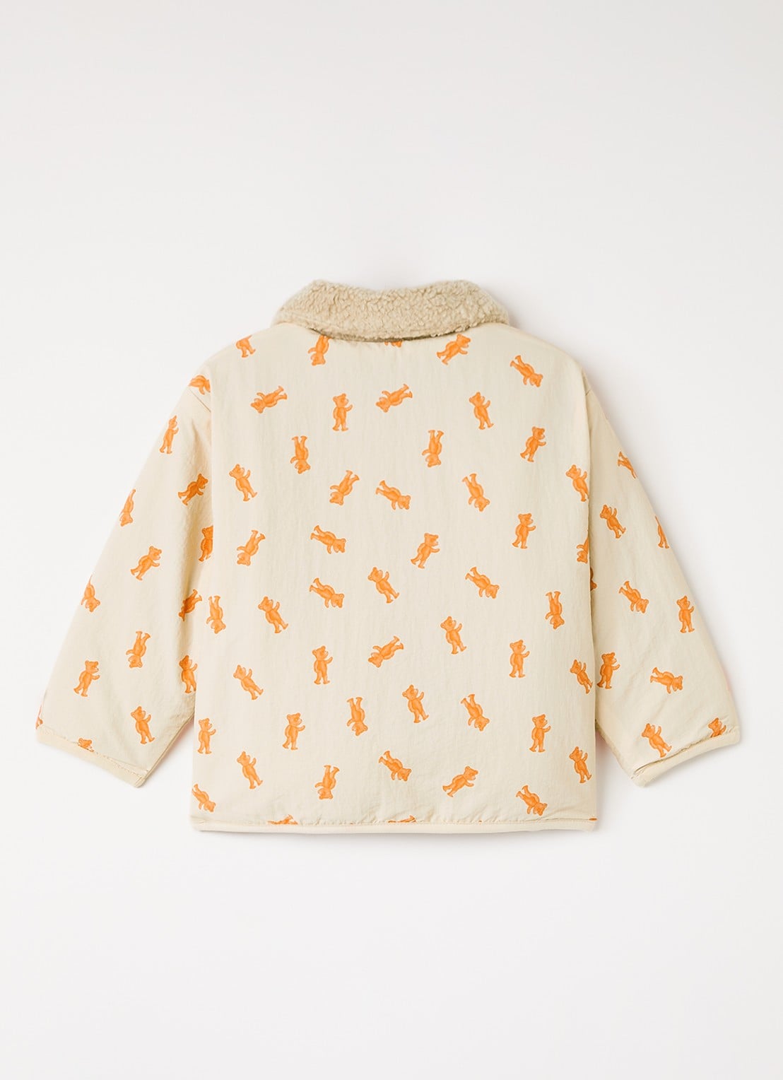 BOBO CHOSES Jack met print en details van fleece - achterkant 2 lichtroze