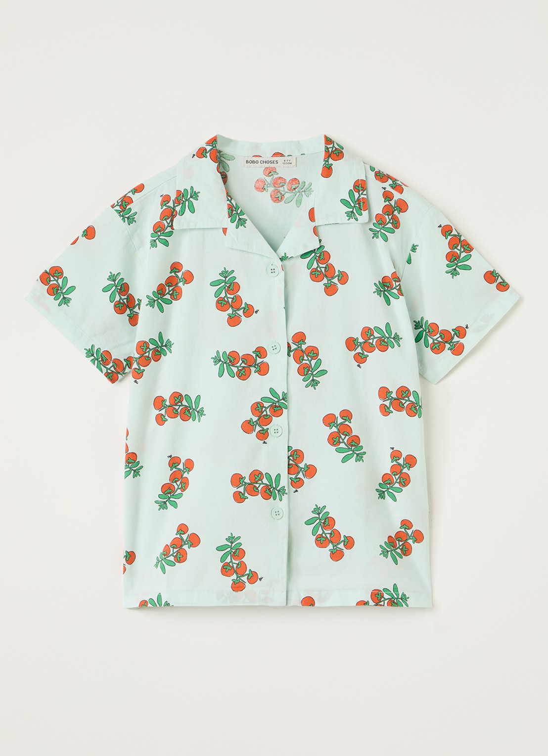 BOBO CHOSES Juicy Tomatoes overhemd met print - voorkant lichtblauw