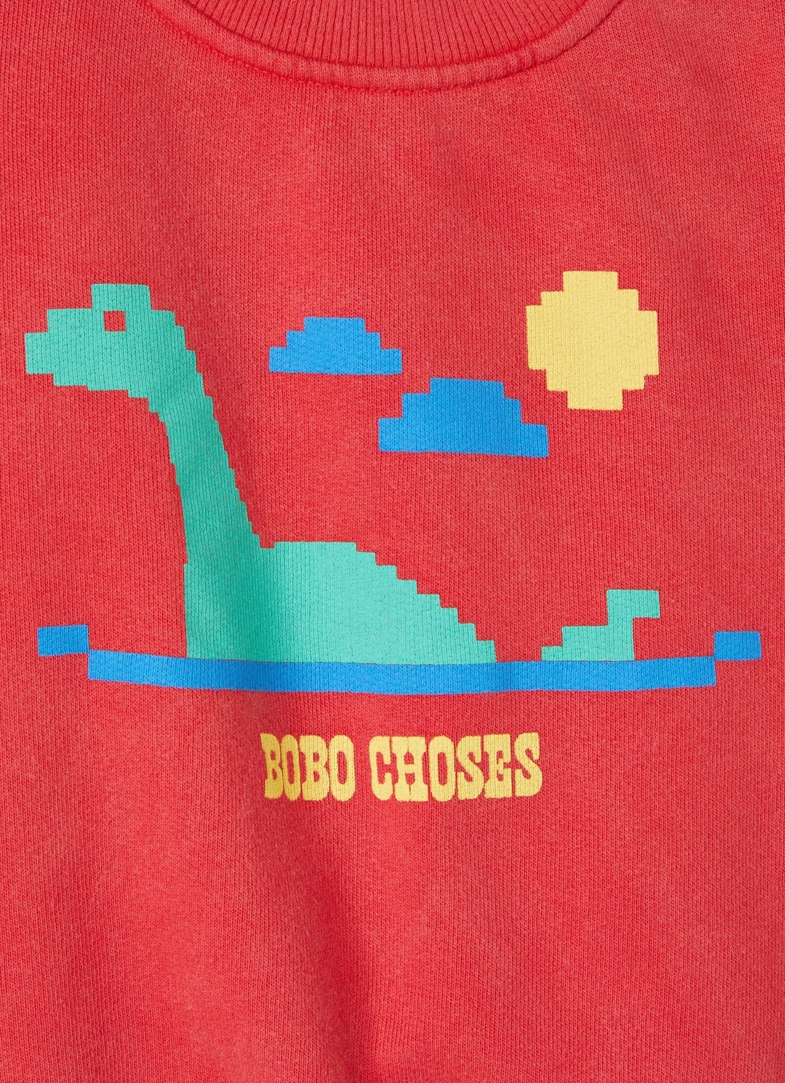 BOBO CHOSES Lake Monster sweater met print - detail 3 rood