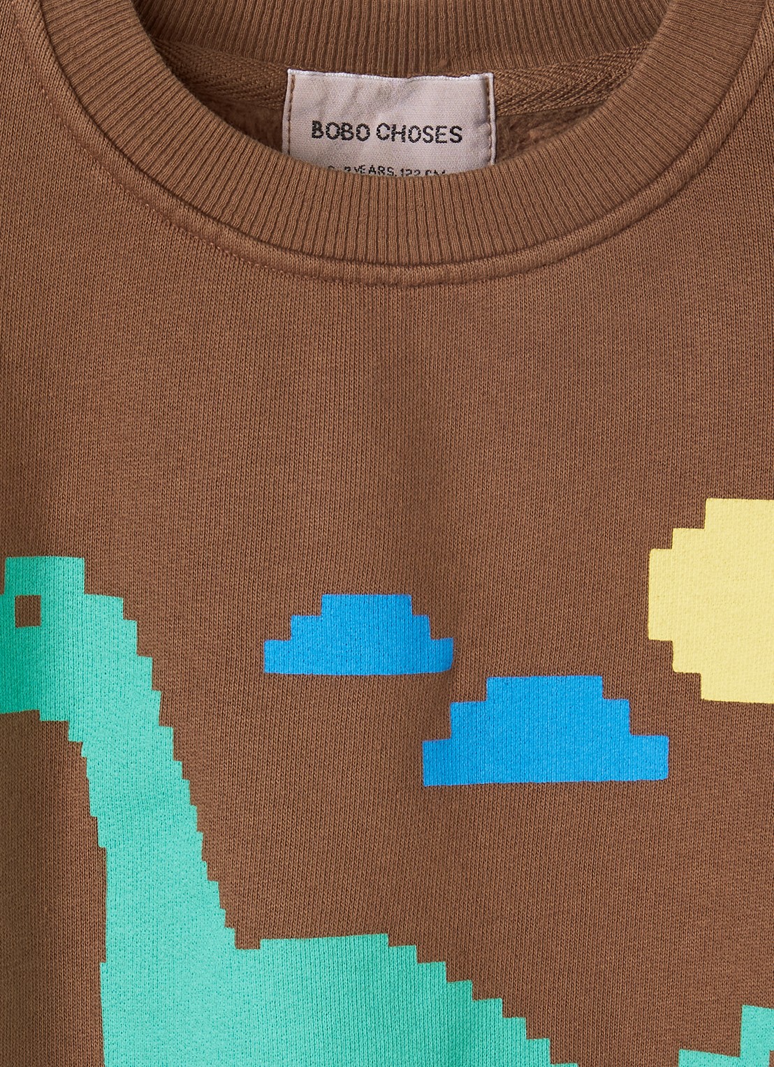 BOBO CHOSES Lake Monster sweater met print - detail 3 bruin