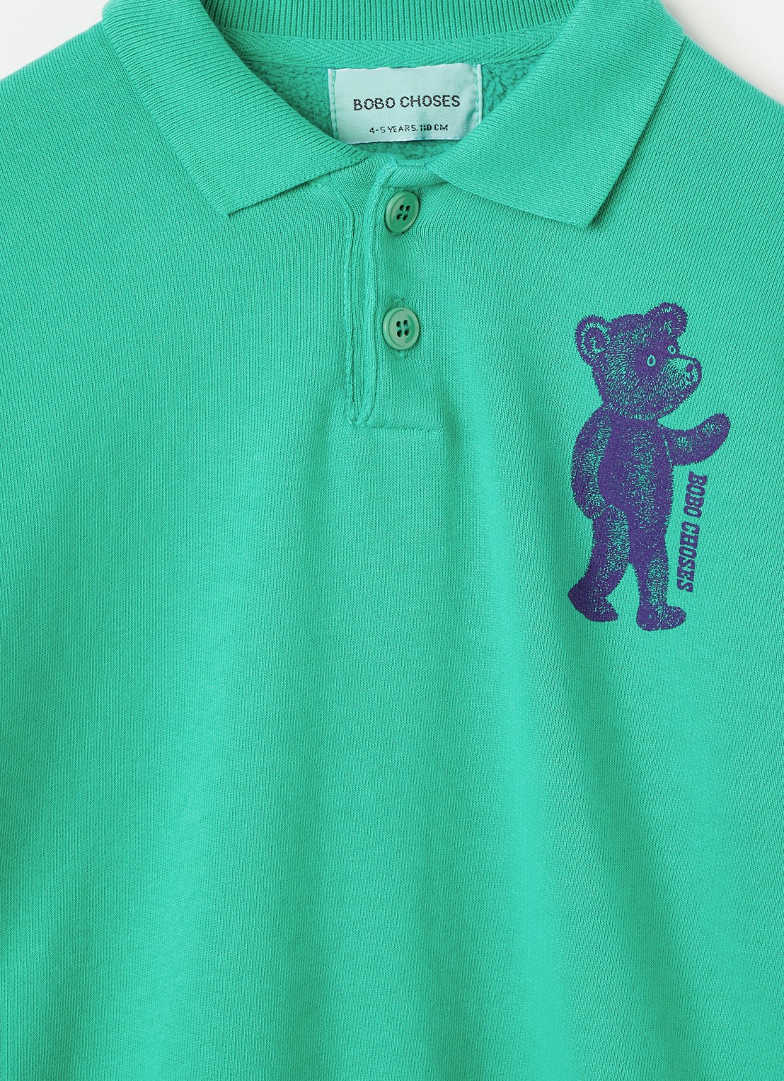 BOBO CHOSES Monster trui-jurk met print - detail groen