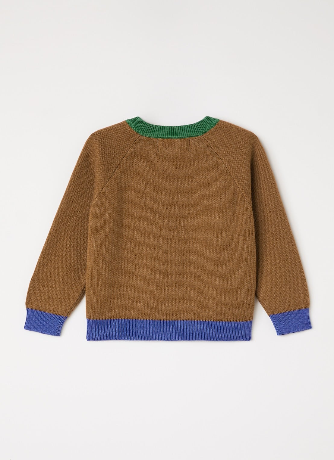 BOBO CHOSES Mush Monster fijngebreide trui met print - voorkant 3 bruin