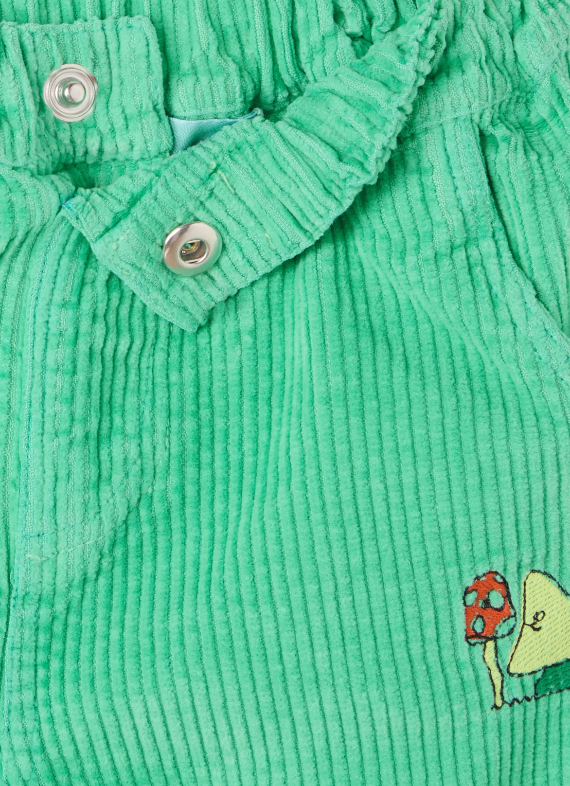 BOBO CHOSES Mush Monsters tapered fit broek van corduroy - detail groen