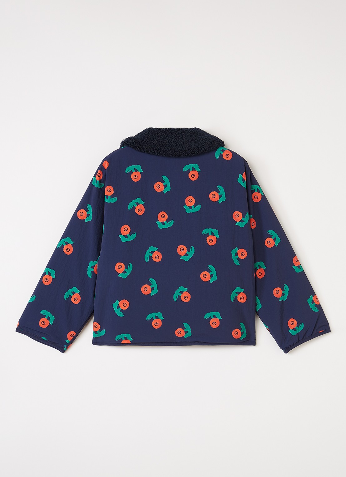 BOBO CHOSES Reversible jack met print - achterkant donkerblauw