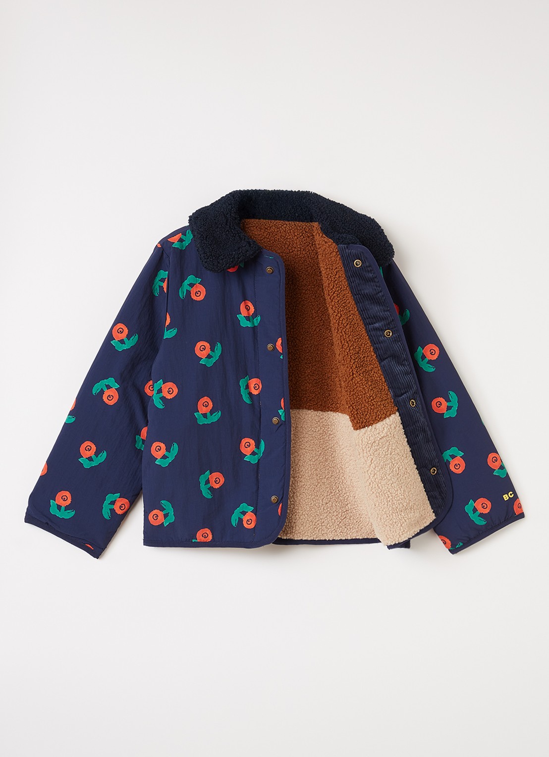 BOBO CHOSES Reversible jack met print - detail 4 donkerblauw