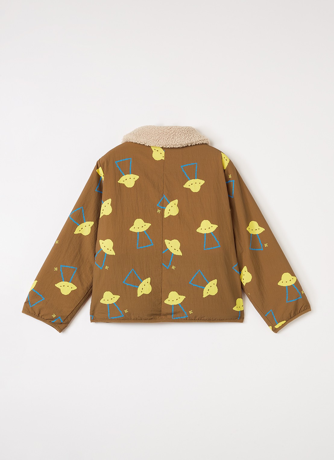 BOBO CHOSES Reversible jack van teddy - achterkant 3 bruin