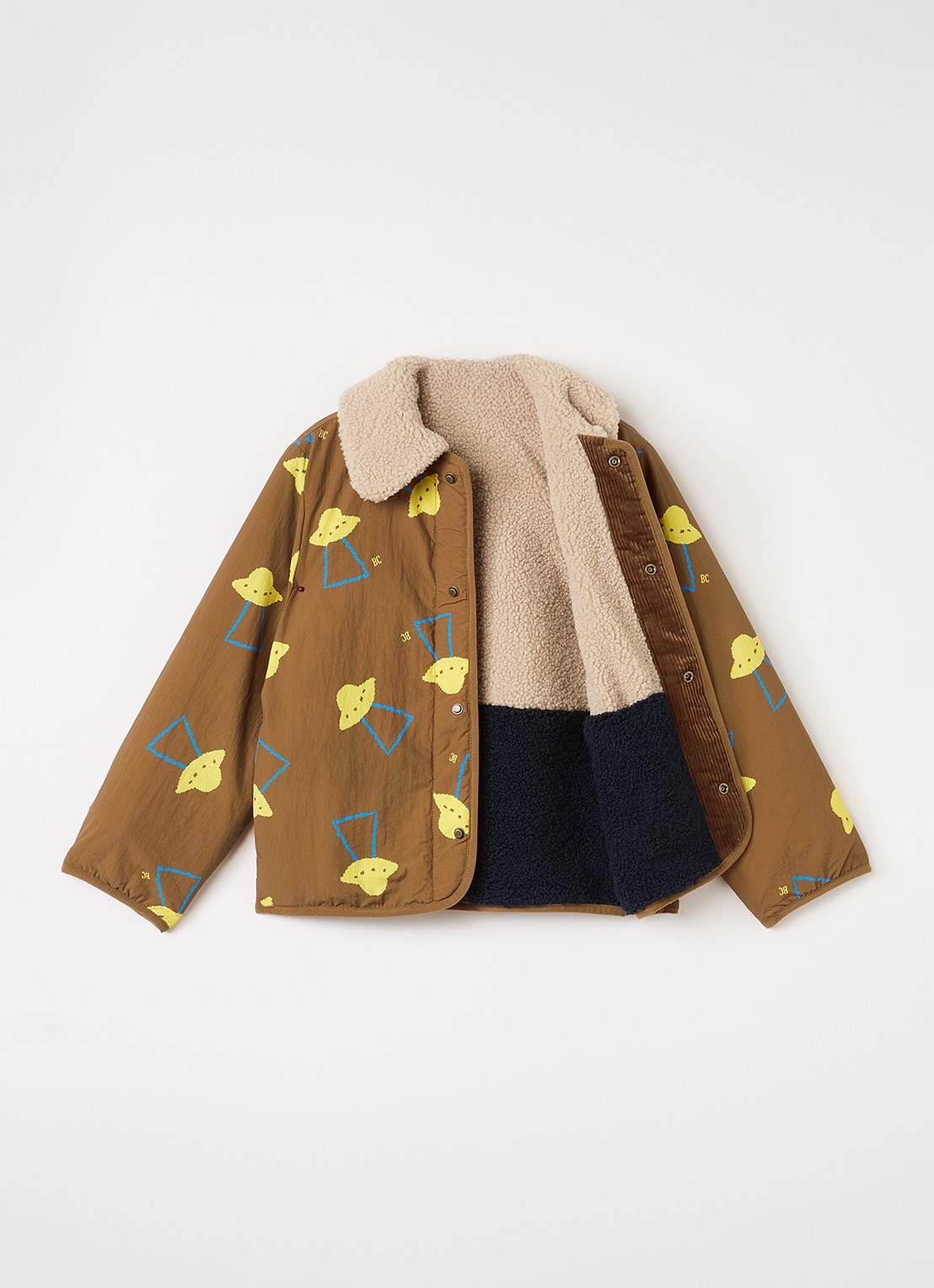 BOBO CHOSES Reversible jack van teddy - detail 4 bruin