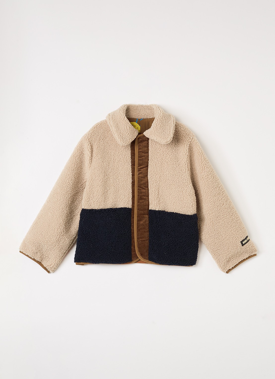 BOBO CHOSES Reversible jack van teddy - voorkant 2 bruin