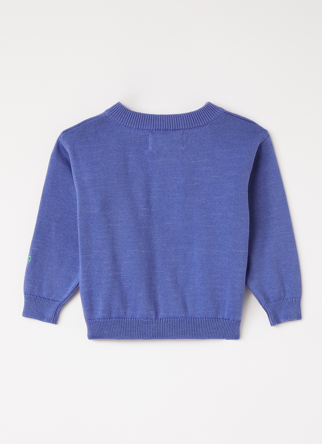BOBO CHOSES Stamp bloom fijngebreid vest met ingebreid patroon - achterkant 3 paars