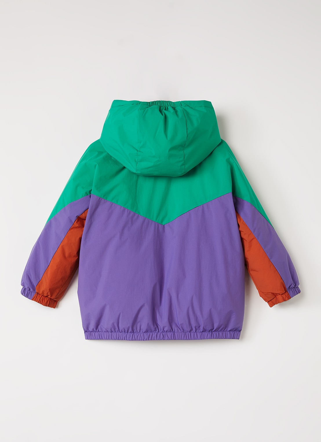 BOBO CHOSES Stamp Bloom reversible gewatteerd jack met print - achterkant donkerblauw