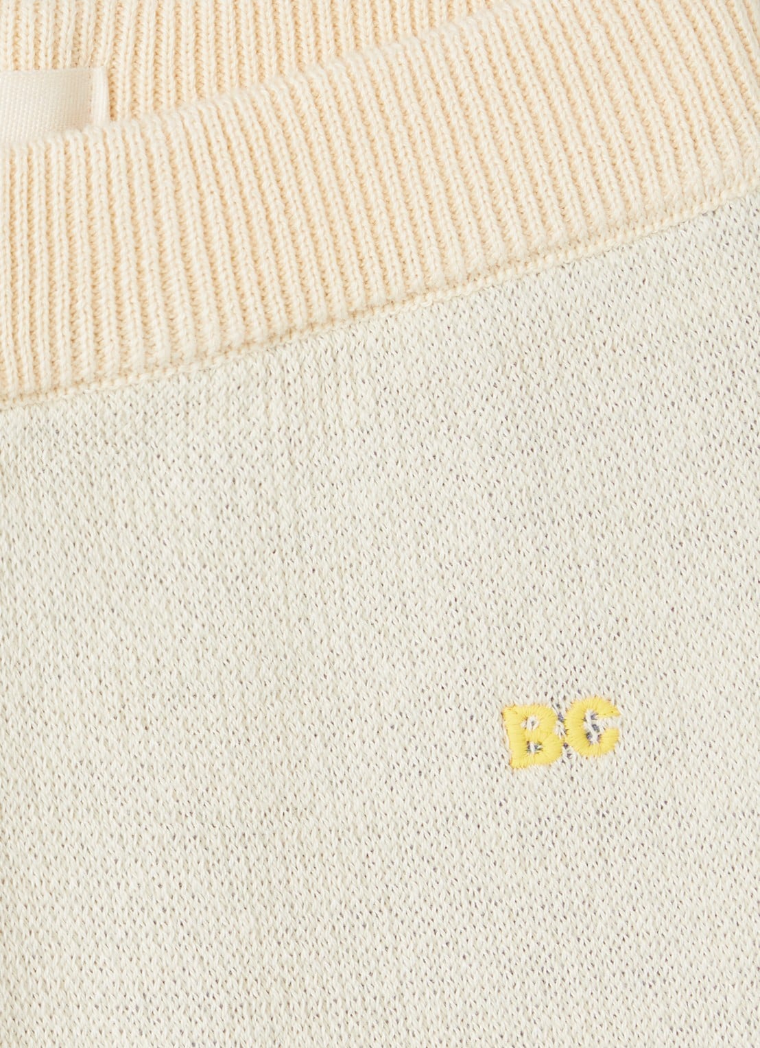 BOBO CHOSES Stamp Bloom wide fit broek met print - detail ivoor