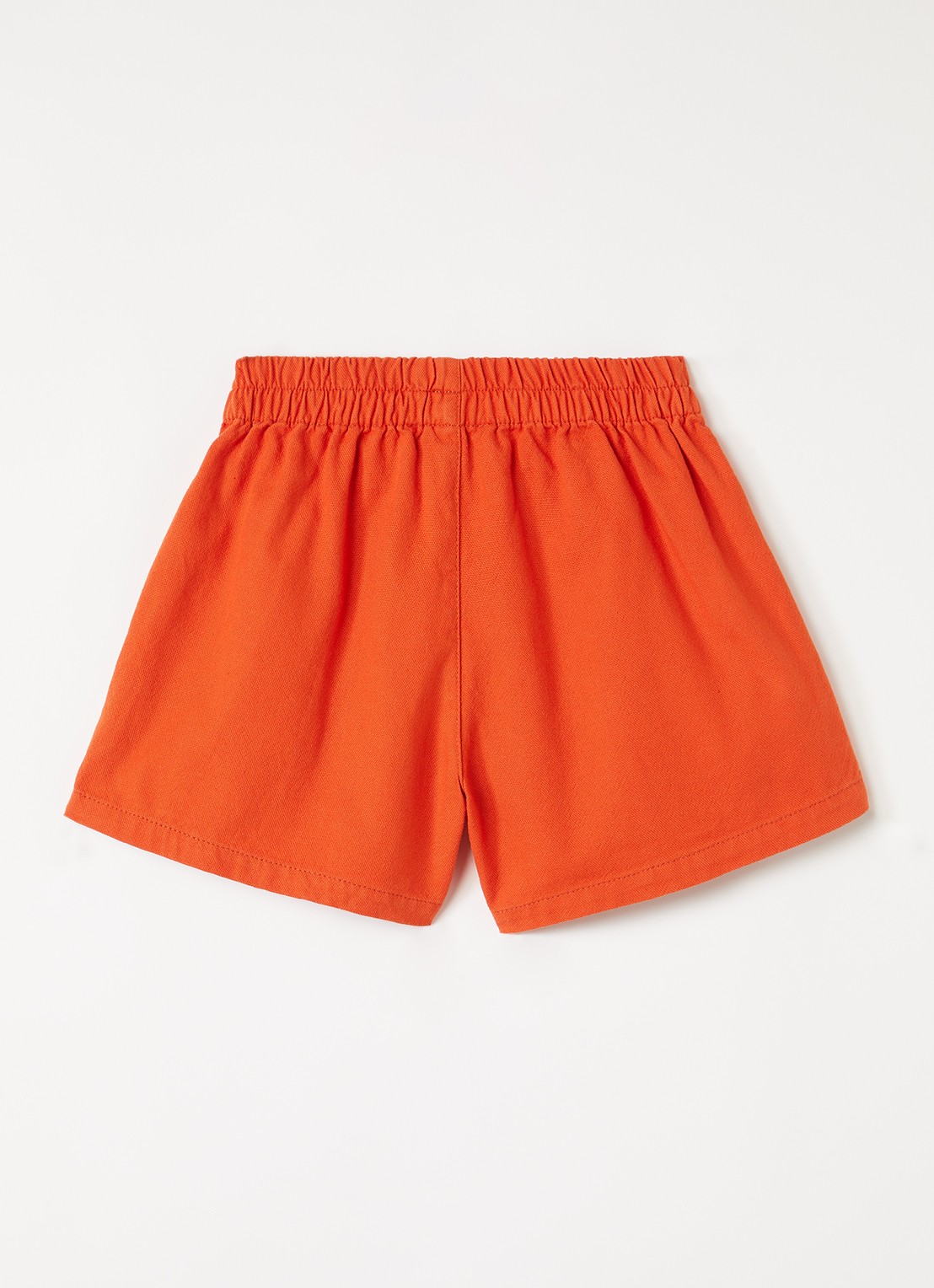 BOBO CHOSES Straight fit korte broek met logo - voorkant 2 oranje