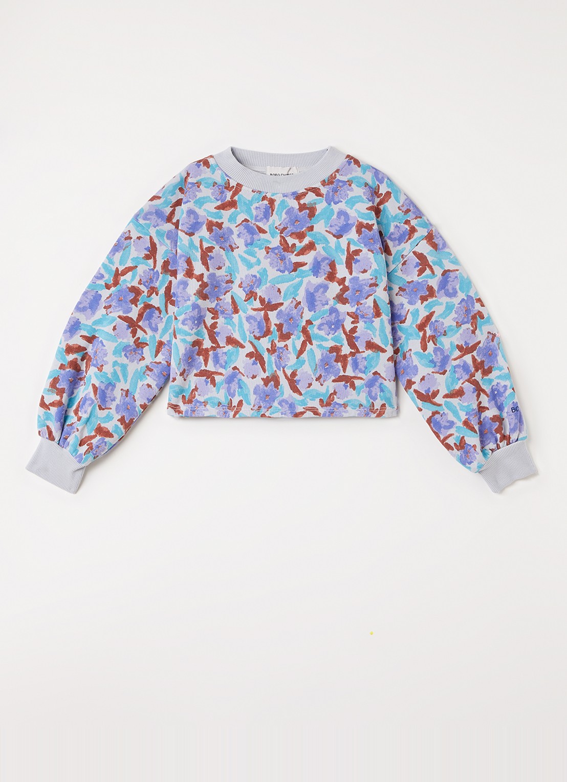 BOBO CHOSES Sweater met bloemenprint - voorkant 2 paars