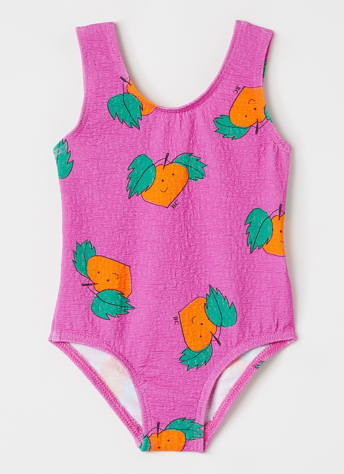 BOBO CHOSES Tangerine badpak met print - voorkant fuchsia