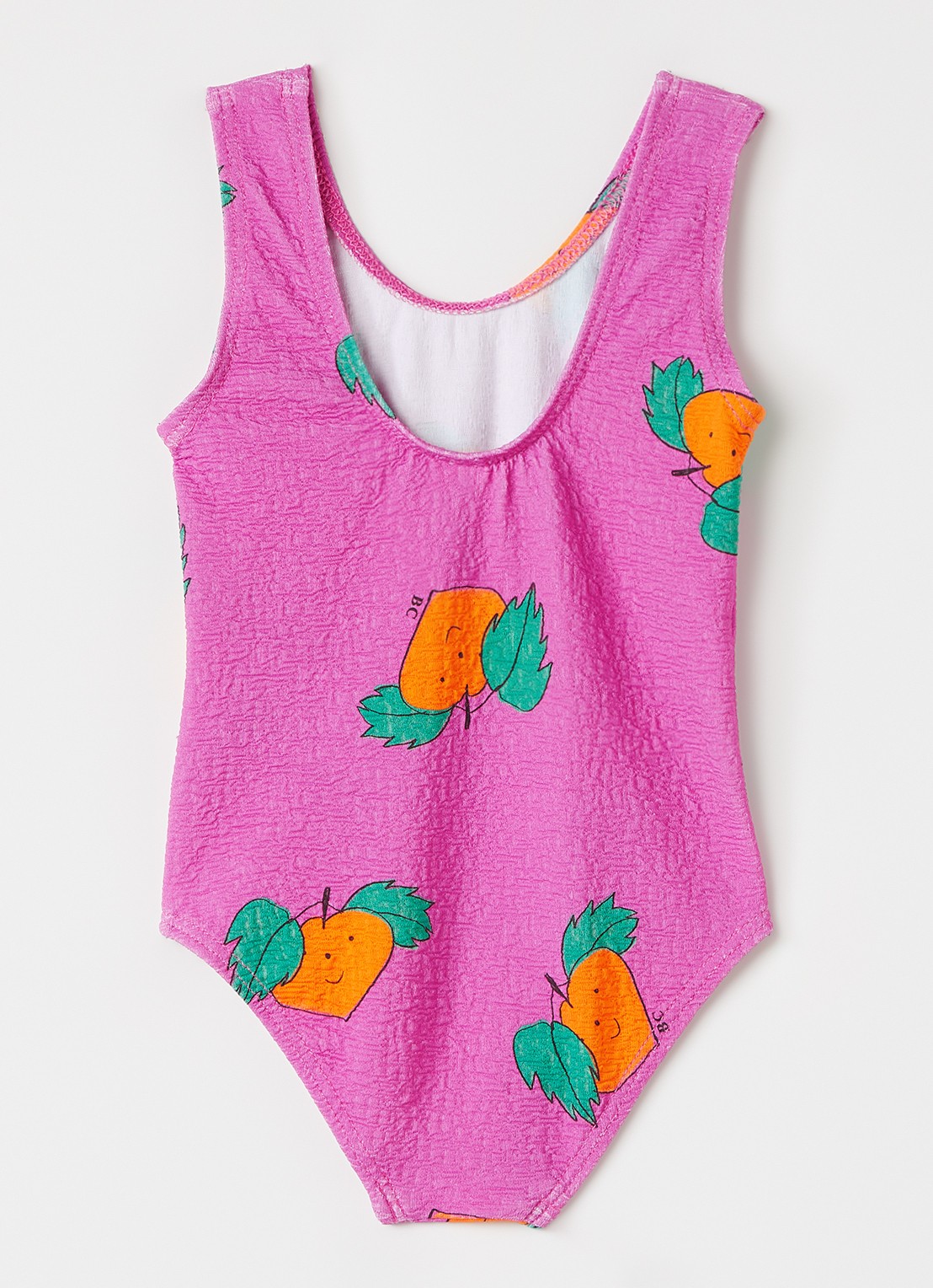 BOBO CHOSES Tangerine badpak met print - voorkant 2 fuchsia