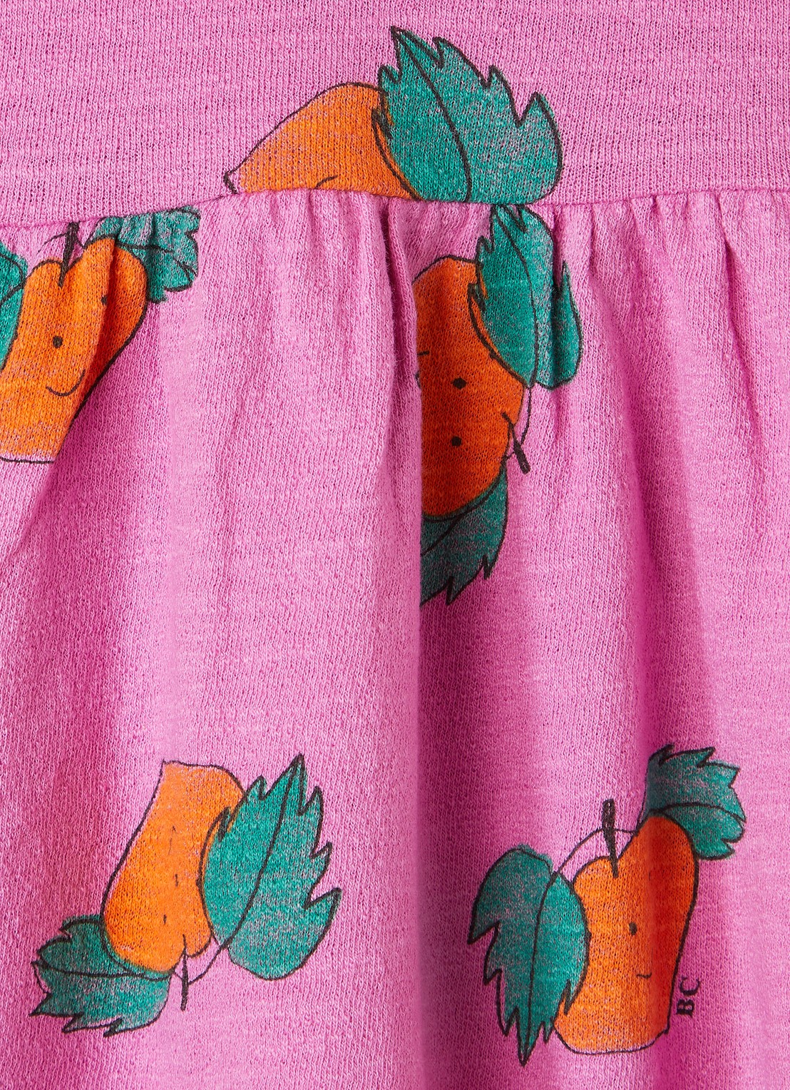 BOBO CHOSES Tangerine jurk met print - detail 3 roze