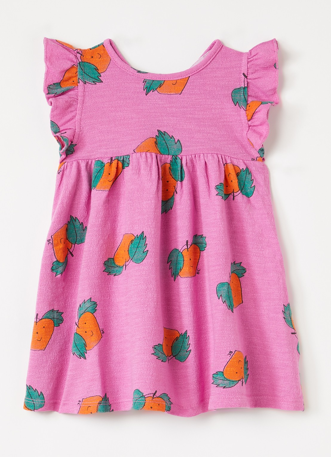 BOBO CHOSES Tangerine jurk met print - voorkant roze