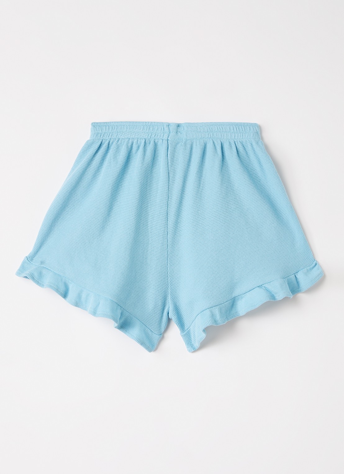 BOBO CHOSES Wide fit korte broek met logoborduring - voorkant 2 blauw
